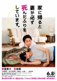Ie ni kaeru to tsuma ga kanarazu shinda furi o shite imasu. (2018)