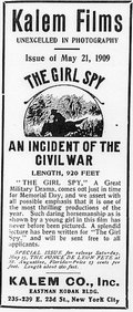 The Girl Spy: An Incident of the Civil War (1909)