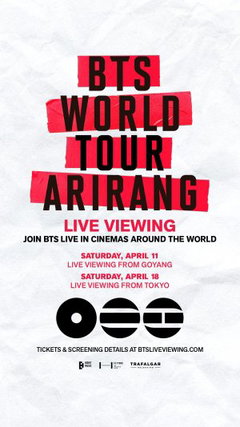 BTS World Tour 'Arirang' in Japan: Live Viewing (2026)