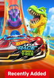 Hot Wheels, tijd om te racen! T-rex valt aan