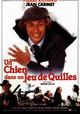 Un chien dans un jeu de quilles