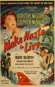 Make Haste to Live