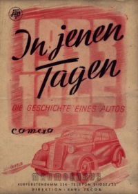 In jenen Tagen