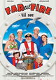 Vader met vier kinderen op zee