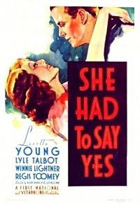 She Had to Say Yes (1933)