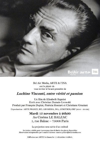Luchino Visconti. Entre verite et passion