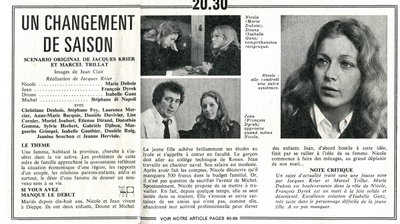 Un changement de saison