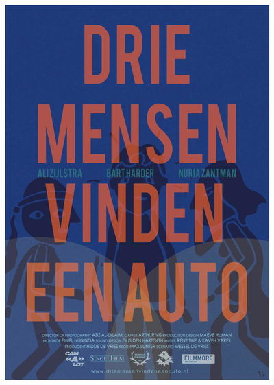 Drie Mensen Vinden Een Auto