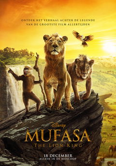 The top 10 most popular films now on Pathé Thuis (Week 18, 2025) - Paudal 125 Mufasa: The Lion King (2024)