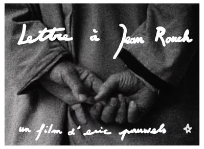 Lettre à Jean Rouch