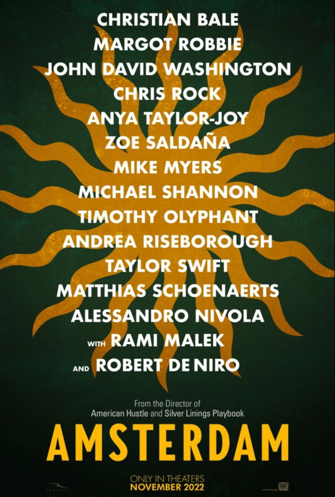 Poster 'Amsterdam' via 209th Century Studios