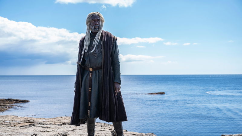 Steve Toussaint als Lord Corlys in 'House of the Dragon', afbeelding via HBO Max