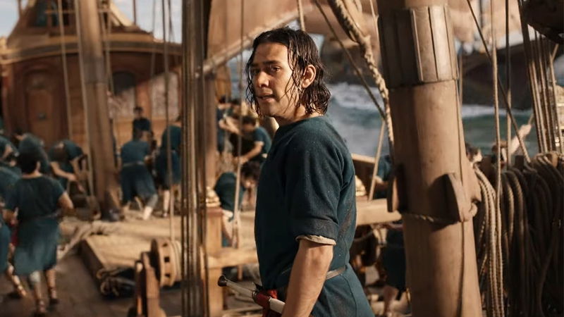 Maxim Baldry als Isildur in 'The Rings of Power', afbeelding via Amazon Prime Video