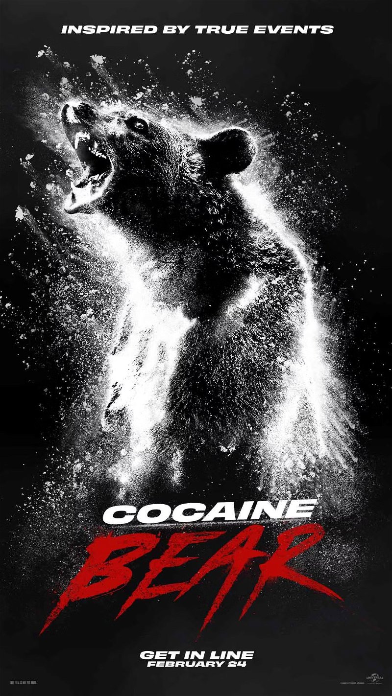 Poster 'Cocaine Bear' via Twitter