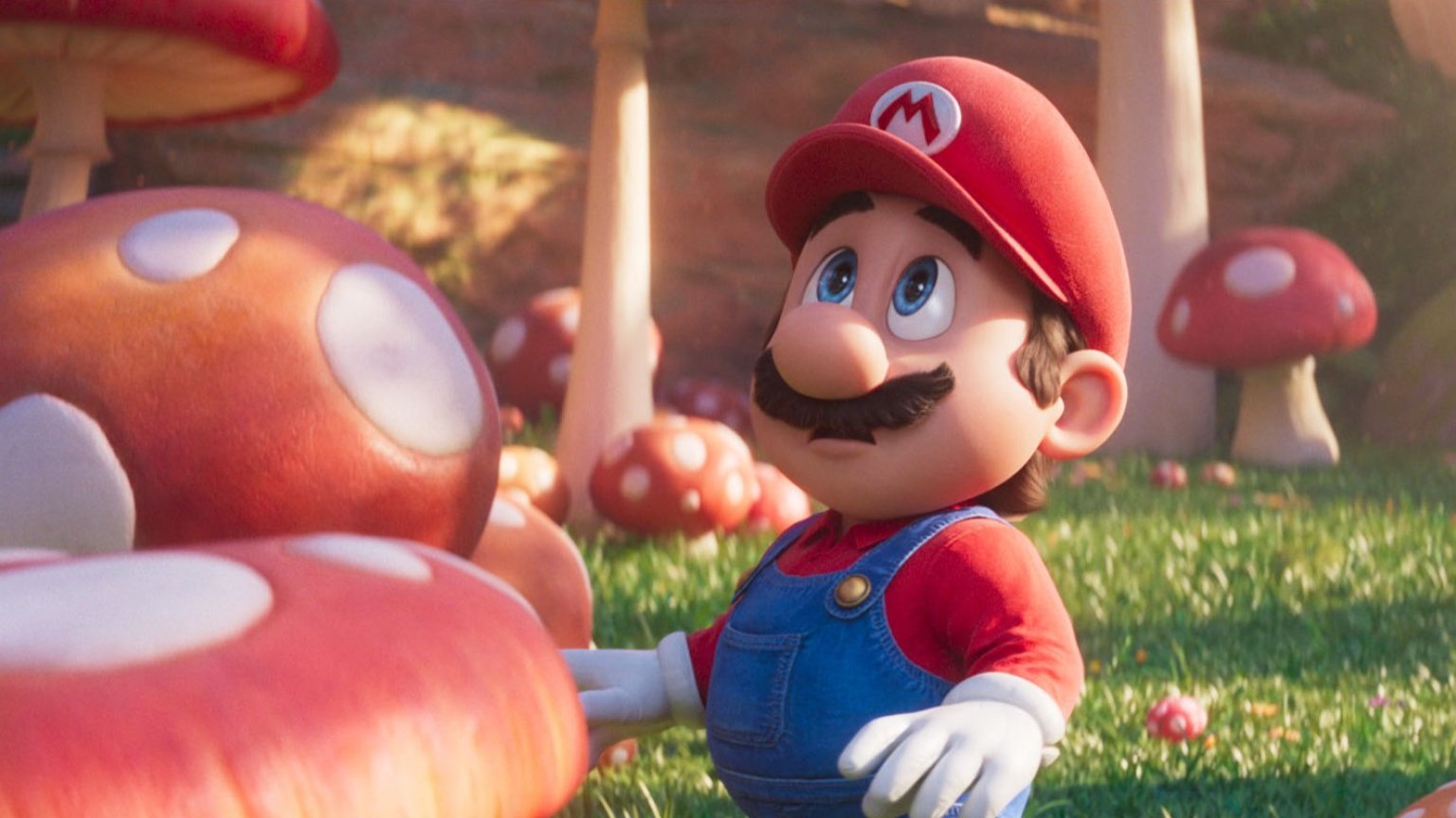 Mario rijdt over Rainbow Road in de nostalgische trailer van 'Super Mario Bros: The Movie'