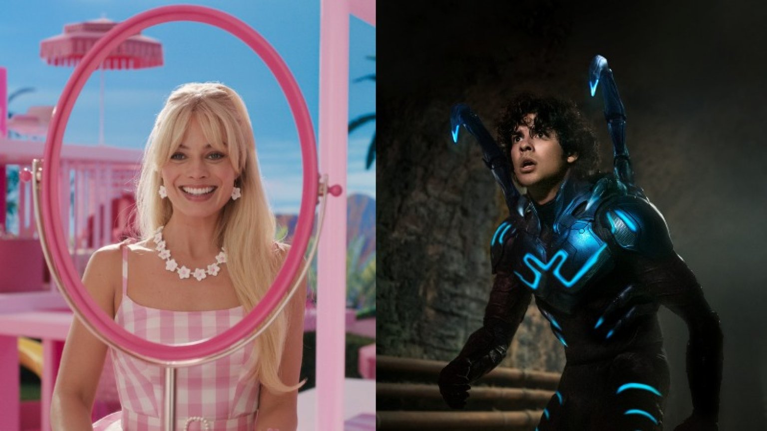 'Barbie' voor het eerst ingehaald door nieuwe superheldenfilm 'Blue Beetle'