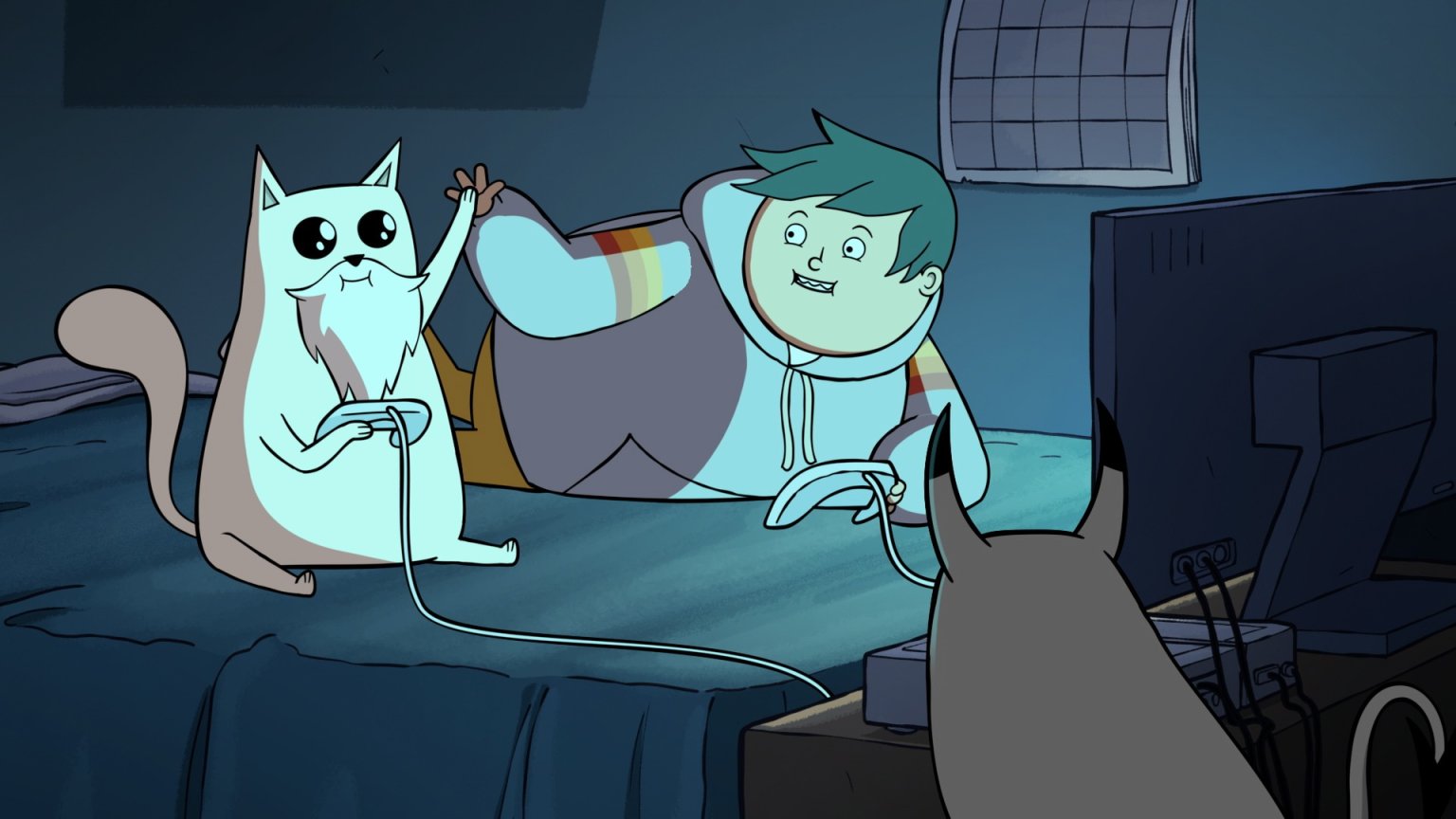Eerste beelden: 'Lucifer'-ster Tom Ellis in 'Exploding Kittens'-serie van Netflix