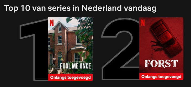 Nieuwe duistere serie zit 'Fool Me Once' op de hielen in Netflix top 10