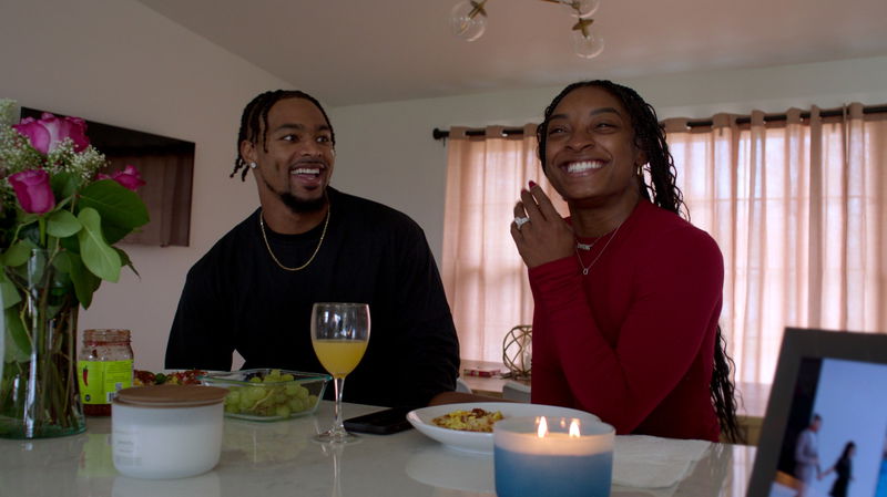 Still 'Simone Biles: Rising' via Netflix