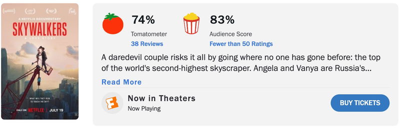 Schermafbeelding via Rotten Tomatoes