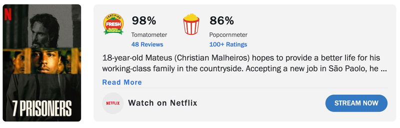 Schermafbeelding via Rotten Tomatoes