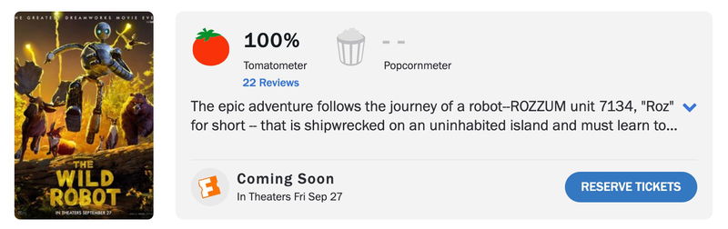 Schermafbeelding via Rotten Tomatoes.