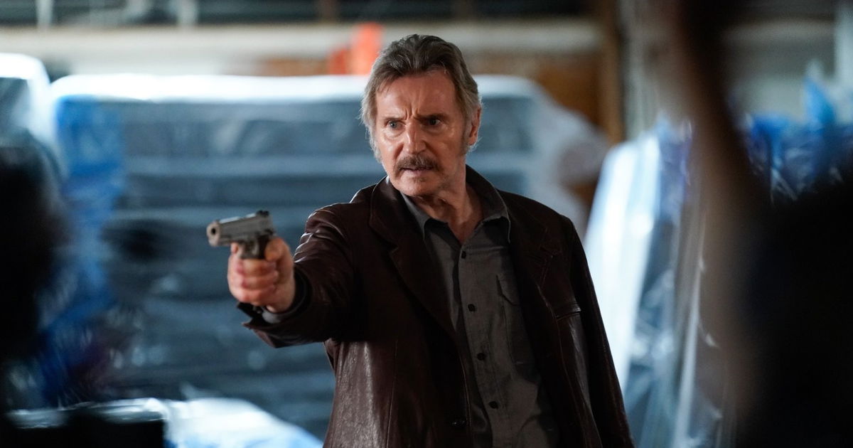 Liam Neeson schittert op officiële poster van nieuwe actiefilm ...