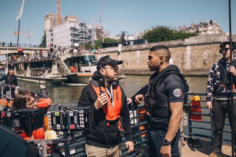 Behind the scenes-foto 'Sous la Seine' via Netflix/Sofie Gheysens