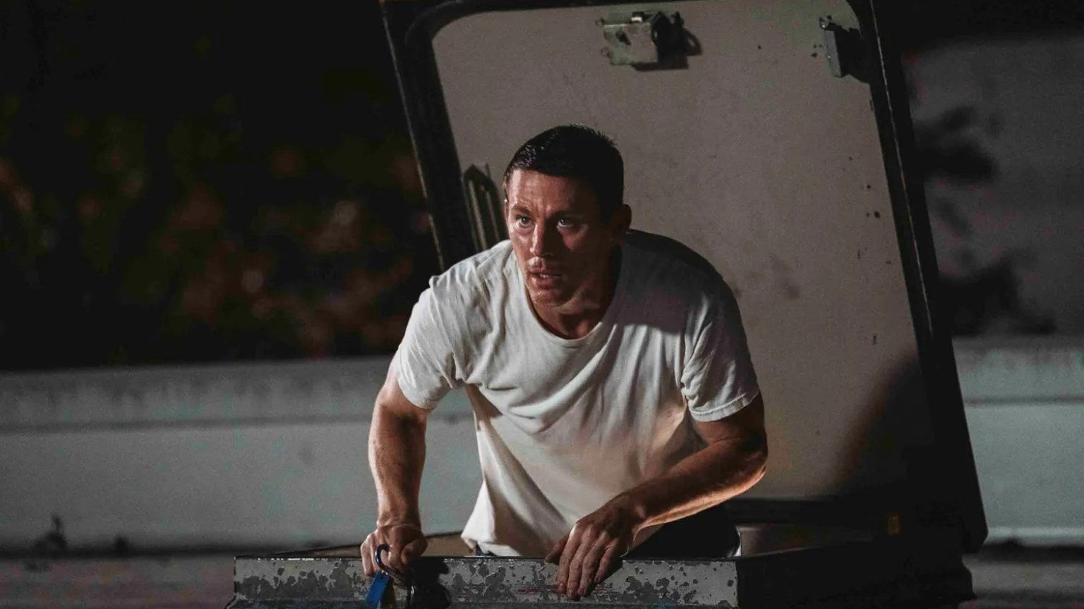 Channing Tatum berooft McDonald's-restaurants op eerste beelden 'Roofman'