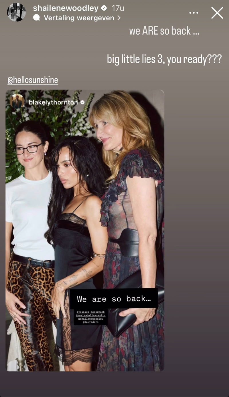 Schermafbeelding Instagram @shailenewoodley