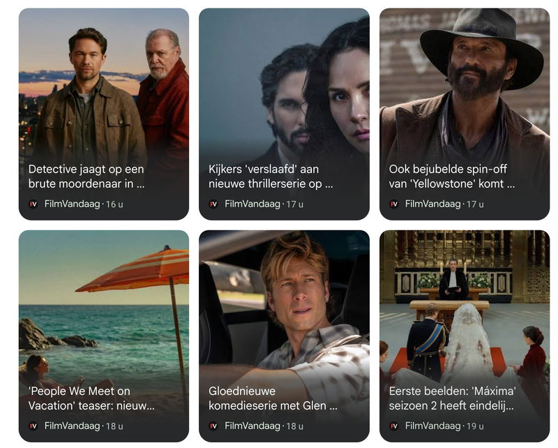 Nieuw: volg FilmVandaag nu ook op Google Discover