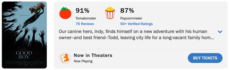 Schermafbeelding via Rotten Tomatoes