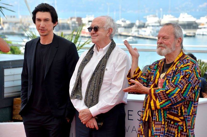 Adam Driver, Jonathan Pryce en Terry Gilliam via Depositphotos