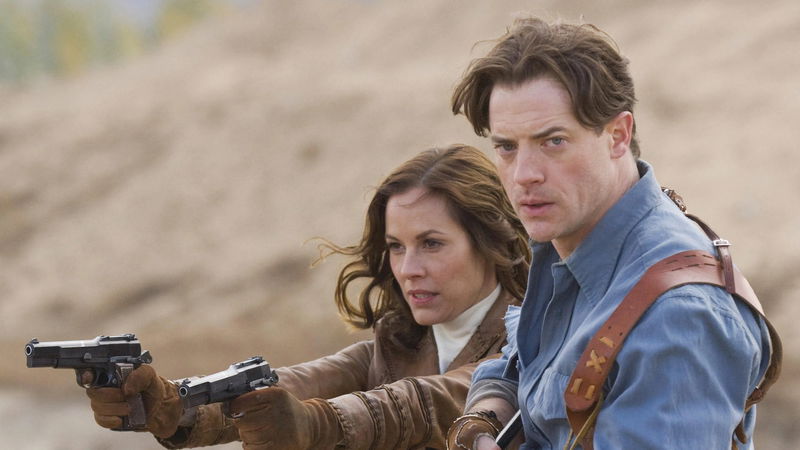 Maria Bello en Brendan Fraser in 'The Mummy: Tomb of the Dragon Emperor', afbeelding via TMDb