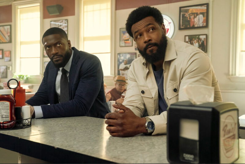 Aldis Hodge & Isaiah Mustafa. Photo Courtesy of Ian Watson/Prime Video