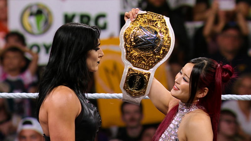 Rhea Ripley and Iyo Sky in 'WWE: Unreal S2'. Courtesy of Netflix © 2025