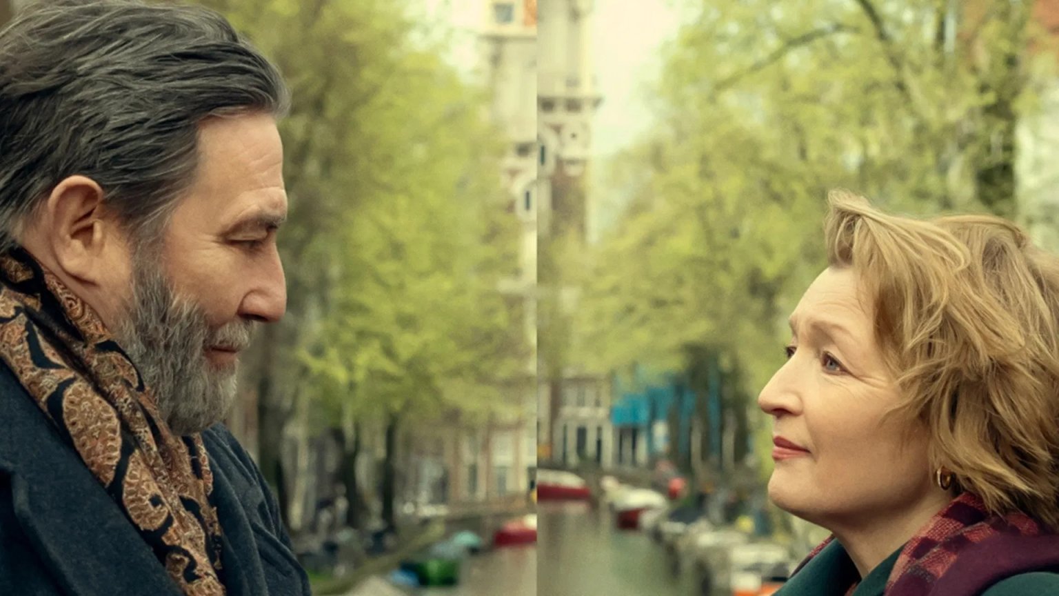 Lesley Manville maakt een bijzondere reis naar Amsterdam in de trailer van 'Midwinter Break'