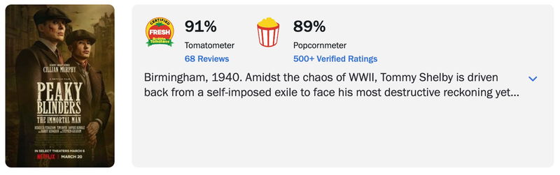Schermafbeelding via Rotten Tomatoes