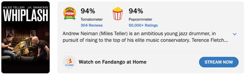 Schermafbeelding via Rotten Tomatoes