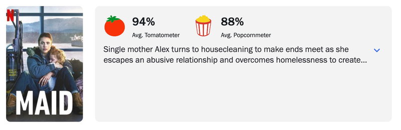 Screenshot van Rotten Tomatoes