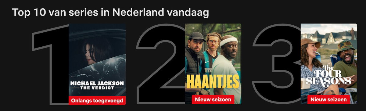 Screenshot van Netflix