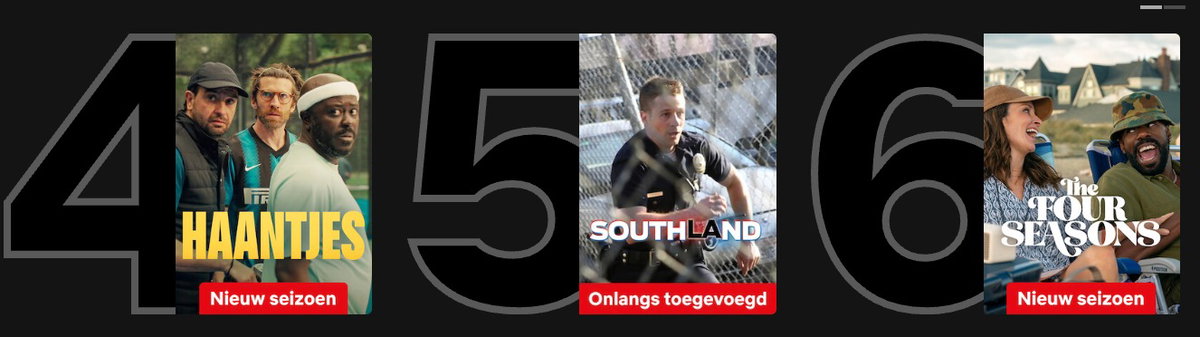 Screenshot van Netflix