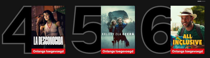 Screenshot van Netflix