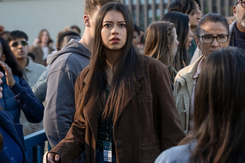 Amber Midthunder in 'Carrie'. Afbeelding via Robert Falconer/Prime