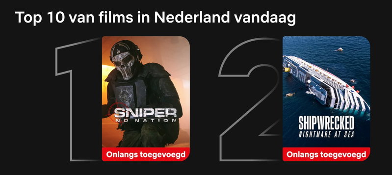 'Sniper: No Nation' binnen één dag op nummer 1-positie van Netflix