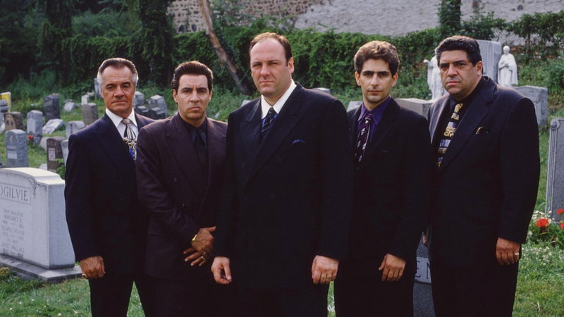 Vincent Pastore (rechts), foto 'The Sopranos' via HBO