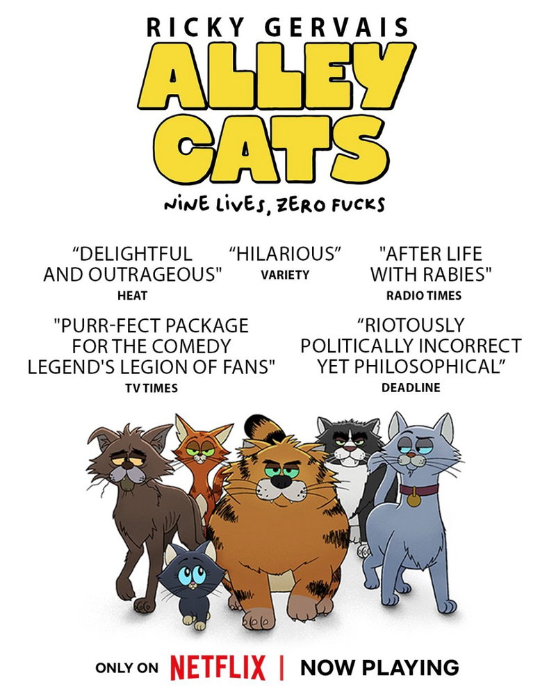 Komische kattenserie 'Alley Cats' vanaf vandaag te zien op Netflix: 'Heerlijk en schokkend'