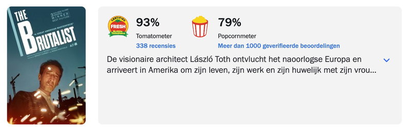 Schermafbeelding Rotten Tomatoes