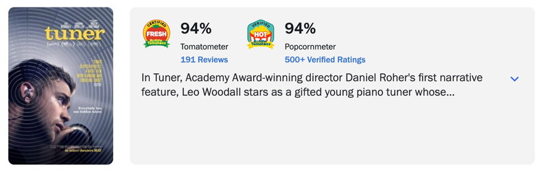 Schermafbeelding van Rotten Tomatoes