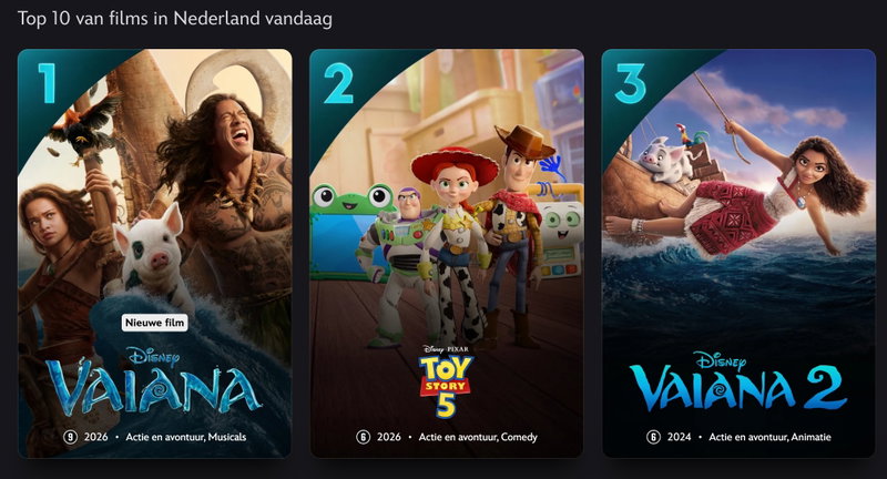 Schermafbeelding Disney+